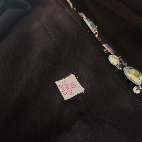 Glow Dress Gown Backless With Tie Back With Zipper On The Side Size 10 - Picture 13 of 16